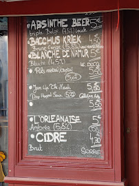 Carte du la Petite Absinthe Orleans Crêperie - Bar à Bière à Orléans