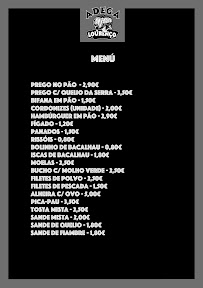 Menu du Adega Lourenço à Guilhufe