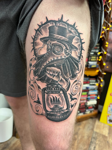 Explore time waits for no one tattoo ideas, creative tattoo ideas in Vincennes, available at Silver Owl Tattoo