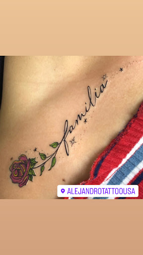 Explore hand print tattoo ideas, creative tattoo ideas in Orlando, available at Alejandro Tattoo & Body Piercing - Orlando
