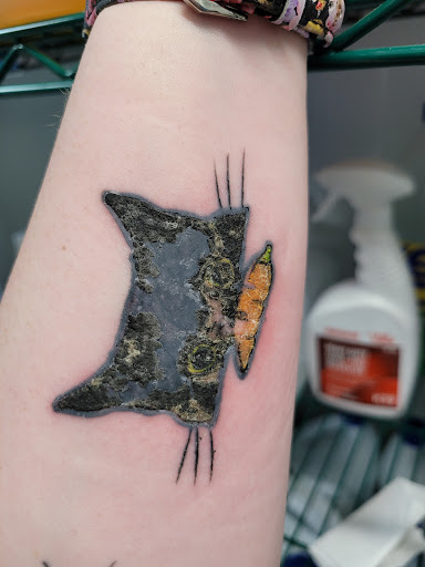 Explore twin sister tattoo ideas, creative tattoo ideas in Omaha, available at Villains Inc