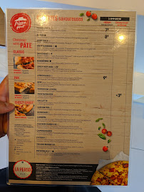 Carte du Pizza Hut à Vitry-sur-Seine
