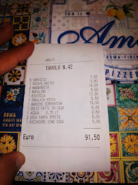 AMALFI MADRE à Rome menu