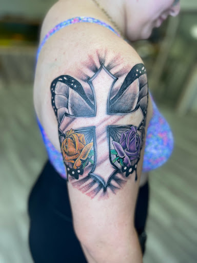 Explore labyrinth tattoo ideas, creative tattoo ideas in Watford City, available at Soulful Ink Studios