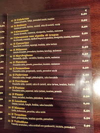 Sandwicherie Dal Maialino paninoteca à Viareggio (la carte)