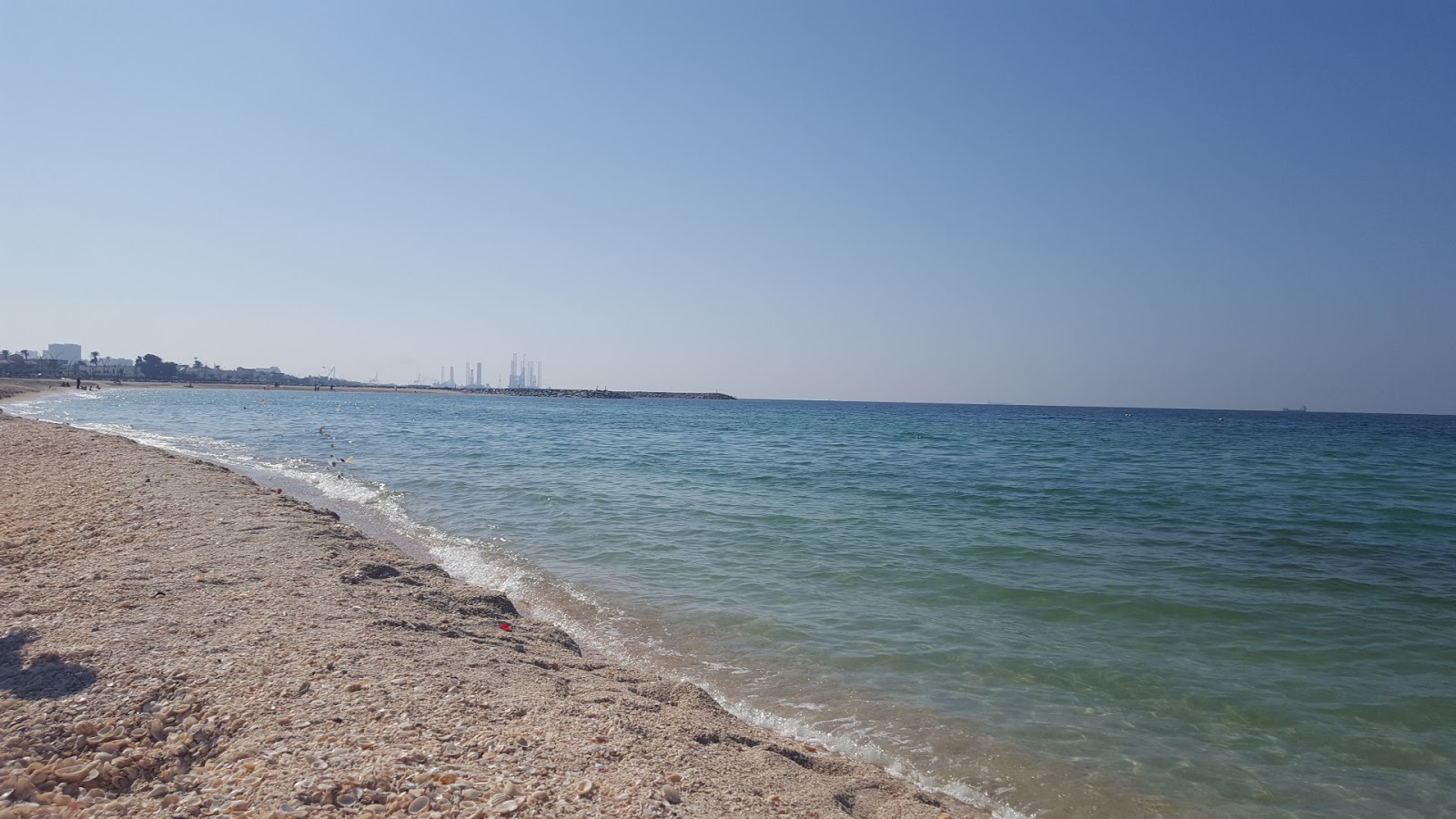 Foto de Sharjah beach New com areia brilhante superfície