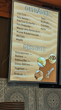 Menu du Sahara Imbiss à Berlin