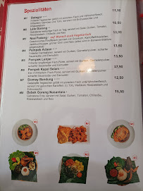 Menu / carte de Nusantara Restaurant à Berlin