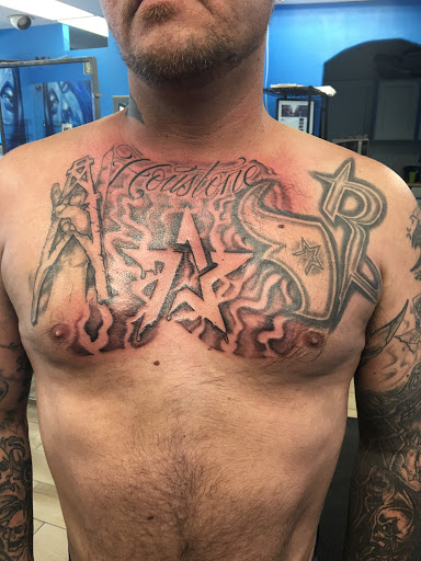 Explore badass mens tattoo ideas, creative tattoo ideas in Houston, available at Orlandos Tattoo Studio
