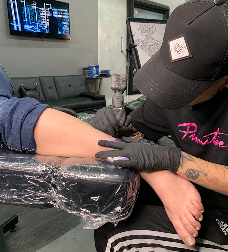 Explore patriotic sleeve tattoo ideas, creative tattoo ideas in Hollywood, available at Sacred Eye Tattoos