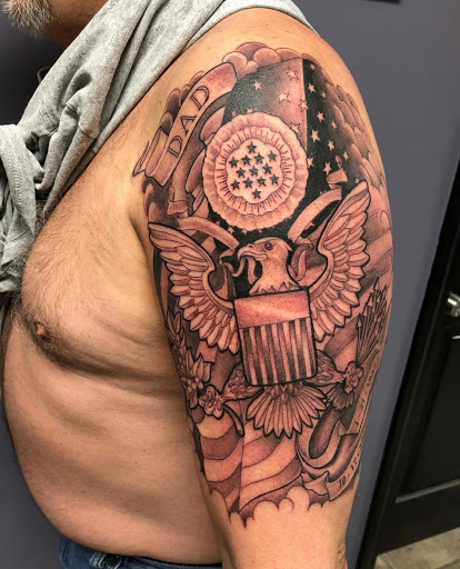 Explore cute flower tattoo ideas, creative tattoo ideas in Hamden, available at Burning Hearts Tattoo Co.