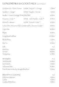 Westwind Café Restaurant à Hamburg menu