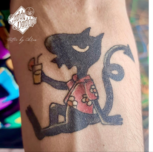 Explore vintage tattoo ideas, creative tattoo ideas in Redding, available at Caddy Daddys