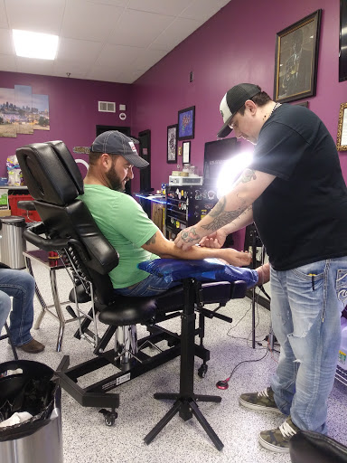 Explore gurren lagann tattoo ideas, creative tattoo ideas in Smithville, available at Sanctioned Arts Tattoo Co.