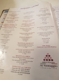Al Vantaggio à Rome menu
