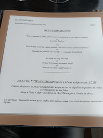 Menu / carte de La Péniche à Deauville