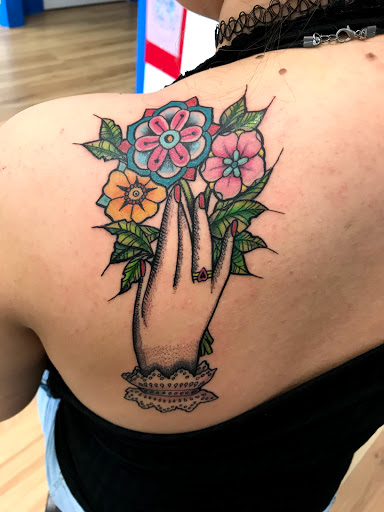 Explore infinity name tattoo ideas, creative tattoo ideas in Ocean Springs, available at Heart & Daggers Tattoo Studio LLC