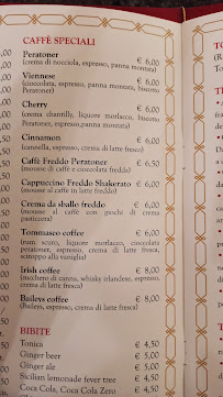 Caffè Tommaseo à Trieste menu