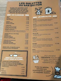 Carte du Bar Breton à La Gacilly
