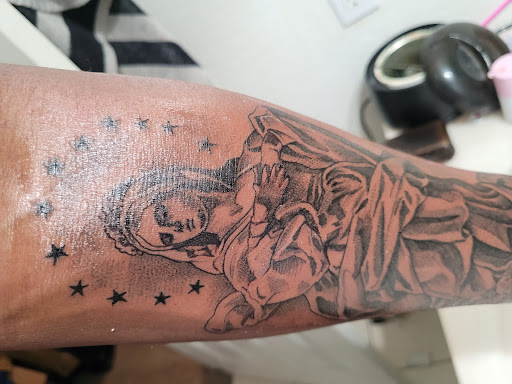 Explore tattoo cartoon ideas, creative tattoo ideas in Riverside, available at The Madd Tatterz Tattoo Parlor