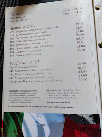 Menu / carte de Chianti Classico à Oldenburg