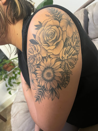 Explore hot rod tattoo ideas, creative tattoo ideas in Twentynine Palms, available at No Mans Land Tattoo