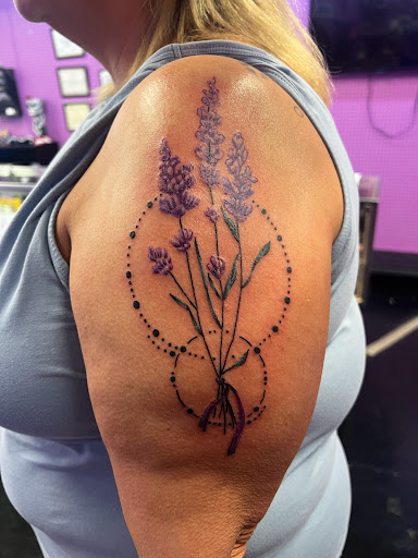 Explore mens rose tattoo ideas, creative tattoo ideas in Barberton, available at Magic City Tattoo Company