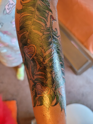 Explore thigh cover up tattoo ideas, creative tattoo ideas in Walnut Creek, available at Zebra Tattoo & Body Piercing