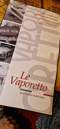 Restaurant italien Le Vaporetto - Restaurant Rezé à Rezé - menu / carte