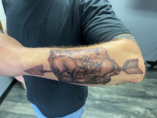 Explore father and son matching tattoo ideas, creative tattoo ideas in Des Moines, available at Skin Kitchen Tattoo