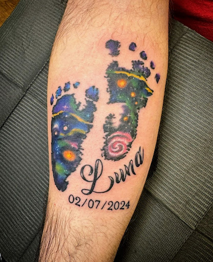 Explore men basketball tattoo ideas, creative tattoo ideas in Massillon, available at Redtail Tattoo Co.