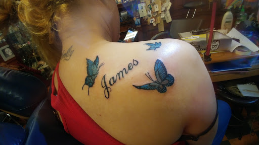 Explore crystal name tattoo ideas, creative tattoo ideas in East Brookfield, available at Port of Worcester Tattoo, E. Brookfield