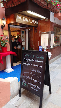 Menu / carte de Trattoria Alla Scala à Venice