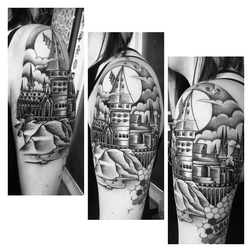 Explore stone tattoo ideas, creative tattoo ideas in Warrenville, available at NoodlesTattoo Co. & Studio