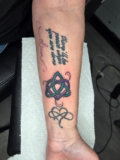 Explore letter tattoos ideas, creative tattoo ideas in Raleigh, available at Underground Art