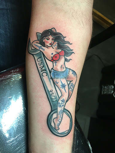 Explore black female tattoos ideas, creative tattoo ideas in Holly Ridge, available at Evolution Tattoo Studio