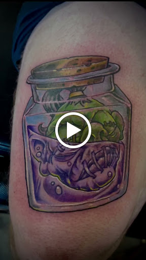 Explore dark romance tattoo ideas, creative tattoo ideas in Dekalb, available at Proton Tattoo