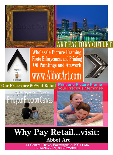 Picture Frame Shop «Abbot Art Picture Frames and Giclee Printing», reviews and photos, 44 Central Dr, Farmingdale, NY 11735, USA