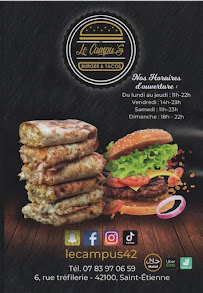 Restaurant halal Le Campus restaurant à Saint-Étienne - menu / carte