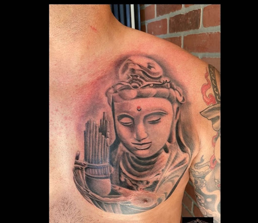 Explore bodybuilding tattoo ideas, creative tattoo ideas in Ambler, available at Tattoo GalaxyAmbler Piercing & Custom Tattoos