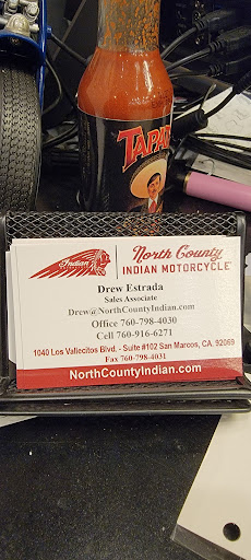 Motorcycle Dealer «North County Indian Motorcycle», reviews and photos, 1040 Los Vallecitos Blvd #102, San Marcos, CA 92069, USA