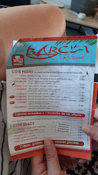 Menu du La Petite Barca à Le Barcarès