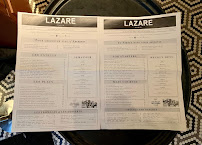 Brasserie Lazare Paris à Paris menu
