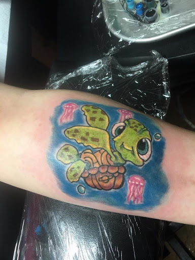 Explore blackwork tattoo ideas, creative tattoo ideas in Dunn, available at Yankee Tattoo and Piercing