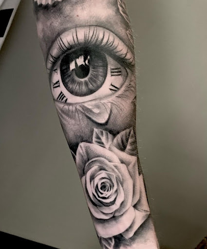 Explore stitch tattoos ideas, creative tattoo ideas in Spokane, available at Anchored Art Tattoo