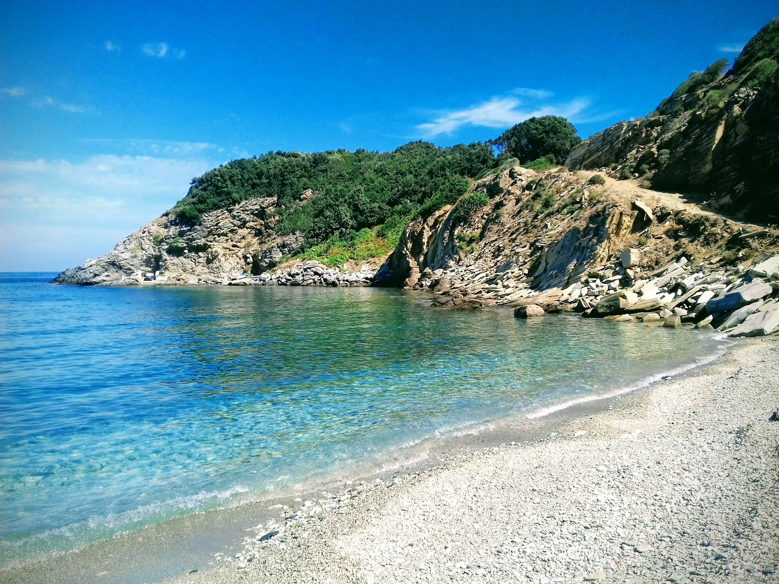 Fotografija Agios Dimitros beach z turkizna čista voda površino
