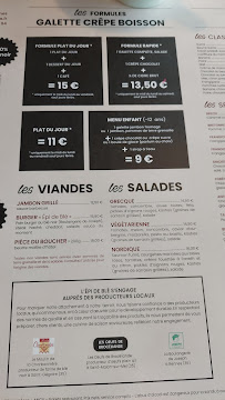 Crêperie L'Épi de Blé à Rennes menu