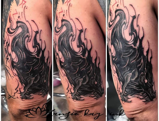 Explore inuyasha tattoo ideas, creative tattoo ideas in Casper, available at Luna & Lotus Amethyst Ink Angie Kay