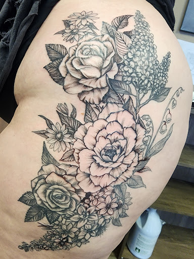 Explore tattoo cover up ideas for dark tattoos, creative tattoo ideas in Prescott, available at Geister Ink Tattoos