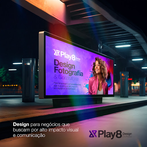 Logo da empresa - Play8 - Design & Comunicação